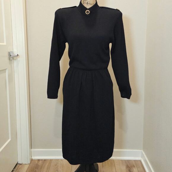 St. John by Marie Gray Santana Knit Sweater Dress Size 8 - Picture 1 of 10